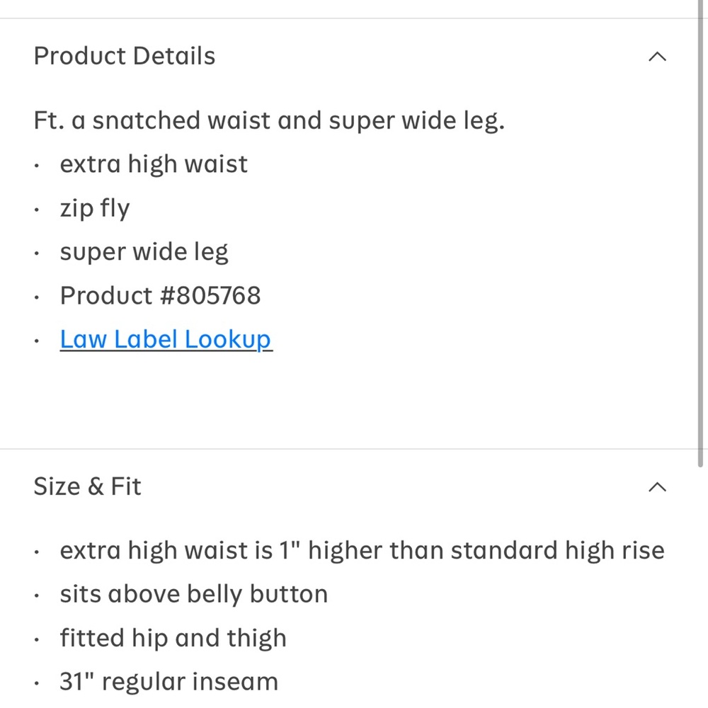 NWT- Old Navy -10. Super Wide Leg - Picture 3 of 10